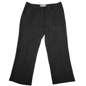 Amanda Uprichard women's black straight leg dress slacks size 14